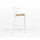 Dagmar Counter Stool - White & Natural Cord-2