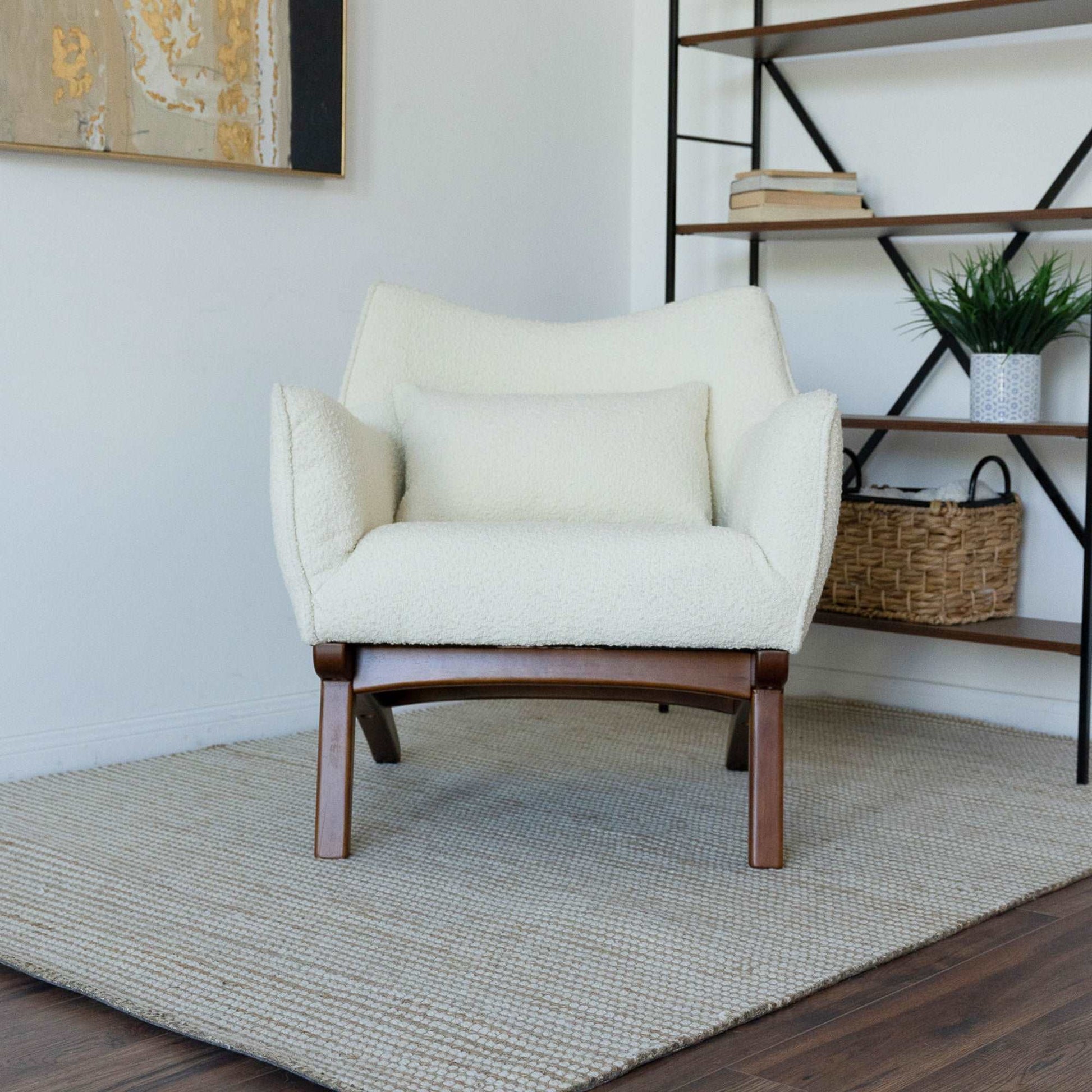 Lounge Chair - Beige Boucle