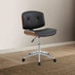 Camila Office Chair, Black & Walnut