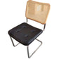 Emy Side Chair - Natural & Black Leather-1