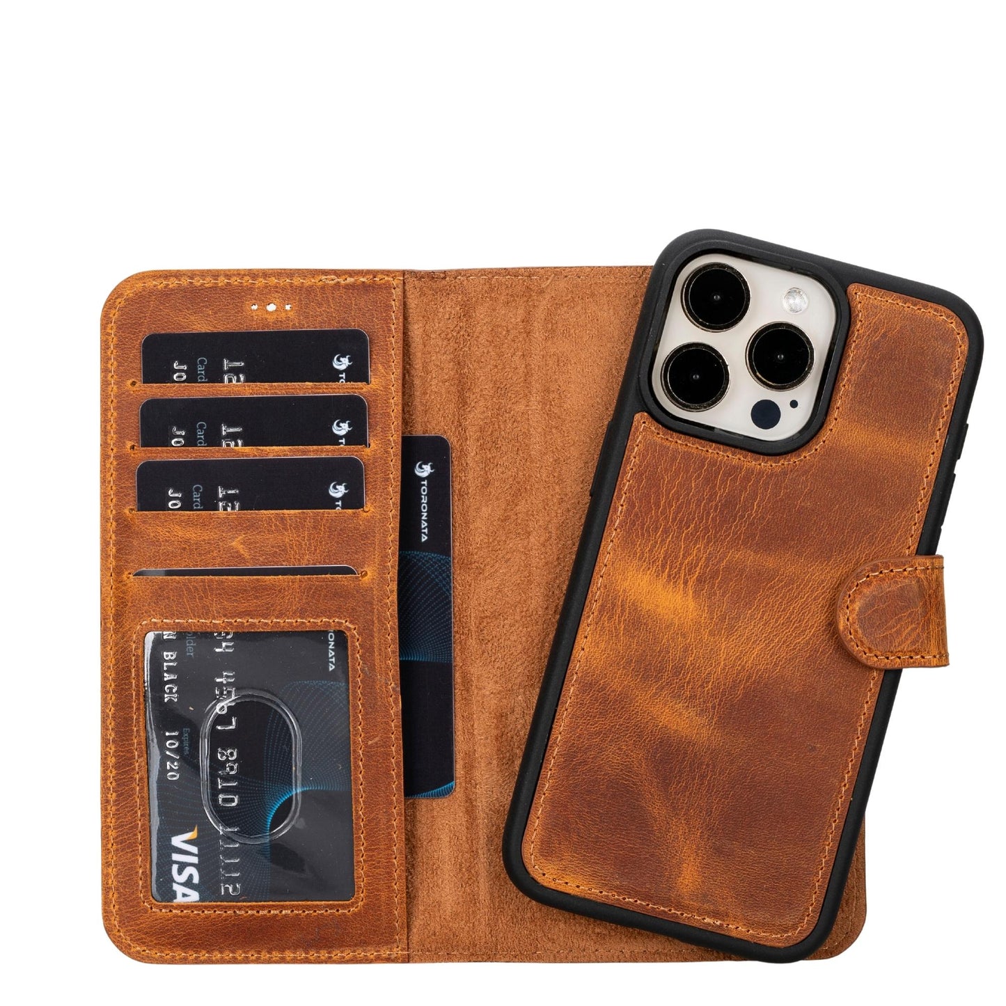 Casper Leather iPhone 15 Series Wallet Case-1