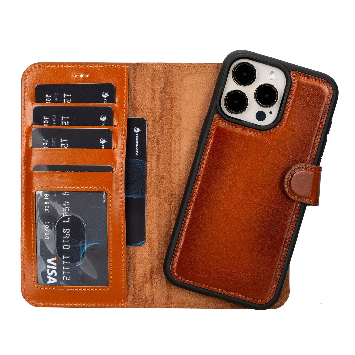 Casper Leather iPhone 15 Series Wallet Case