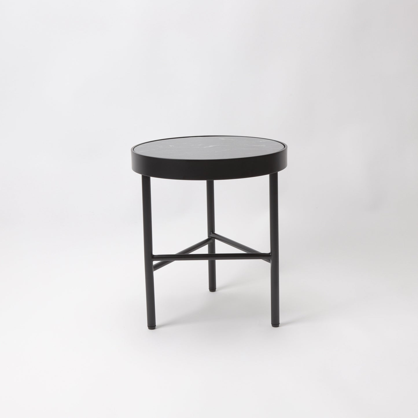 Kali Side Table - Dark Green Marble Top-1