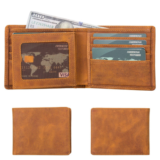 Lusk Slim Bifold Design Handcrafted Men's Genuine Leather Wallet-0