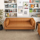 Brooklyn Tan Leather Sofa Couch