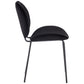 Ormer Dining Chair - Black Velvet-2