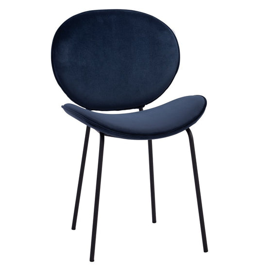 Ormer Dining Chair - Navy Velvet-0