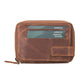 Powell Handmade Unisex Leather Wallet with Zippered Compartment-12