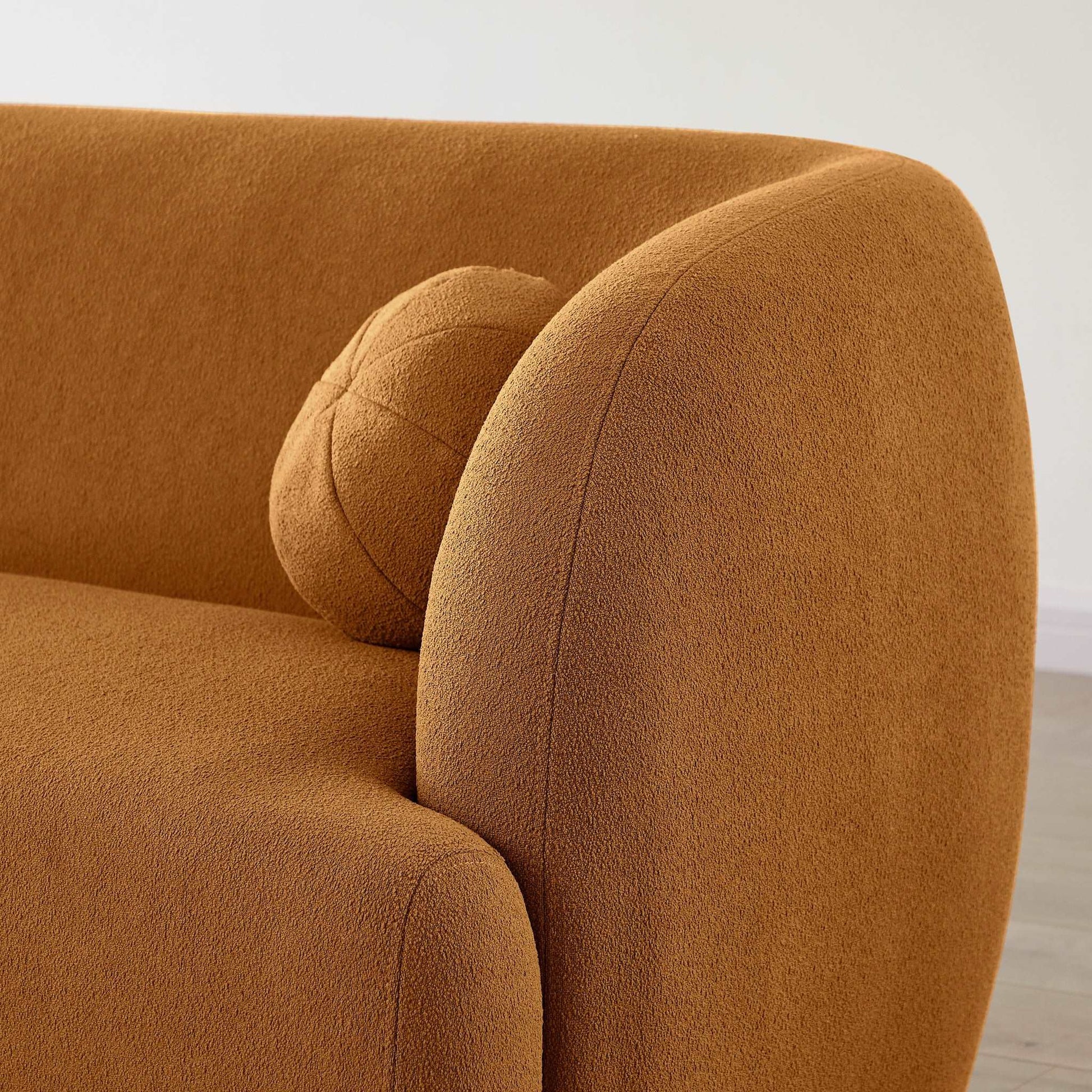 Amiens Boucle Sofa | Burnt Orange