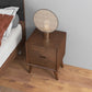 Brown Night Stand with 2 Drawers