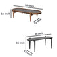 2 Piece Oval Acacia Wood and Metal Nesting Coffee Table-6