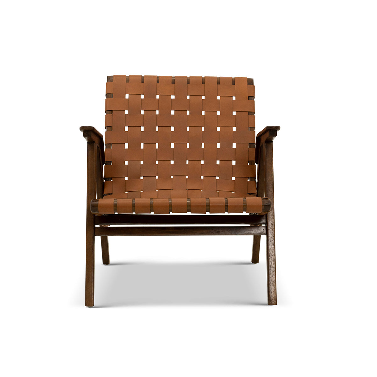 Leather Lounge Chair - Tan