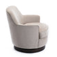 Richfield Wood Base Swivel Chair, Oatmeal