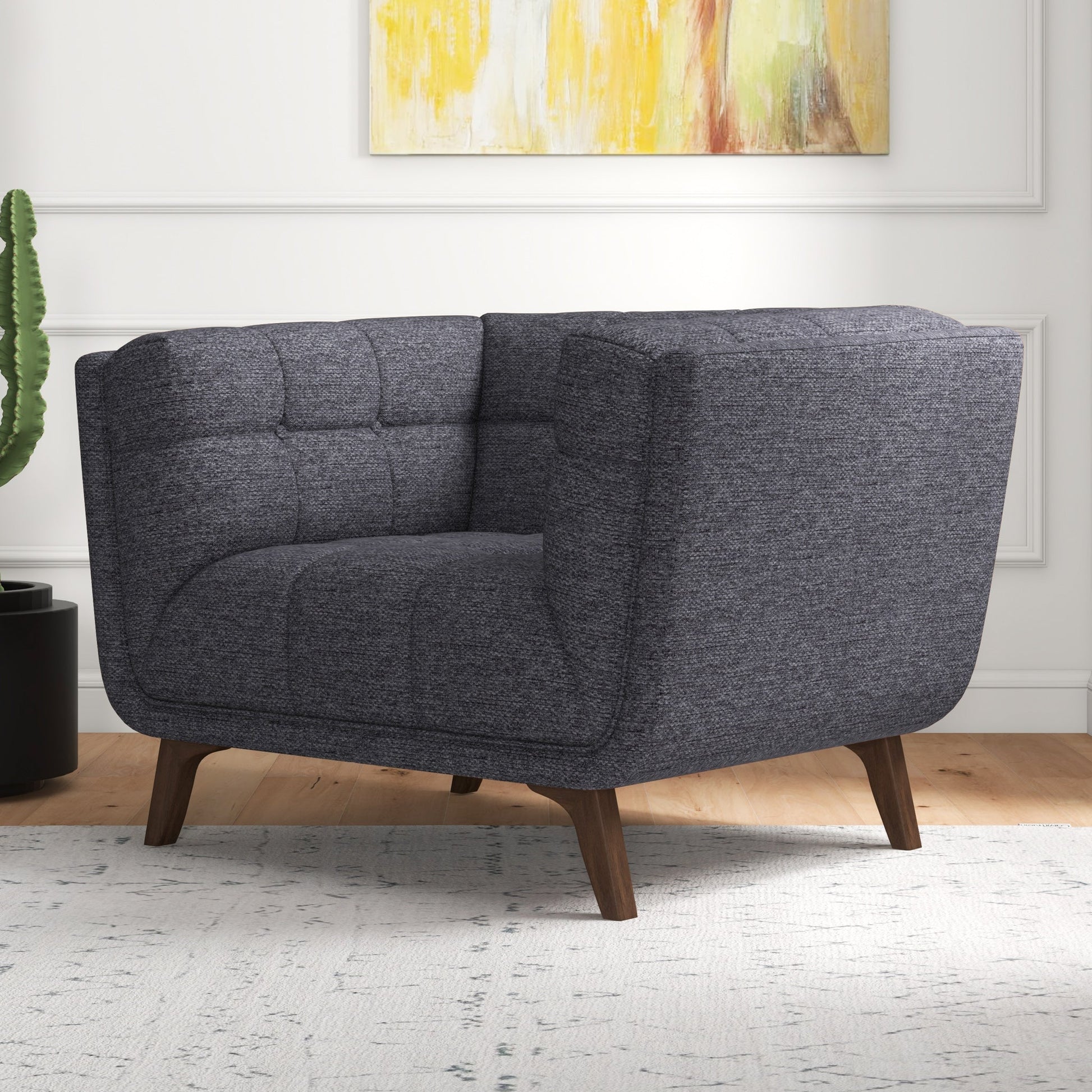 Kaleb Lounge Chair | Dark Gray