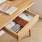 Solid Wood 39.4" Simple Desk, Light Oak