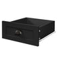 Contemporary Wooden 6 Drawer Wide Cabinet, Antique Black