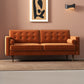 Kendall Velvet Loveseat | Burnt Orange