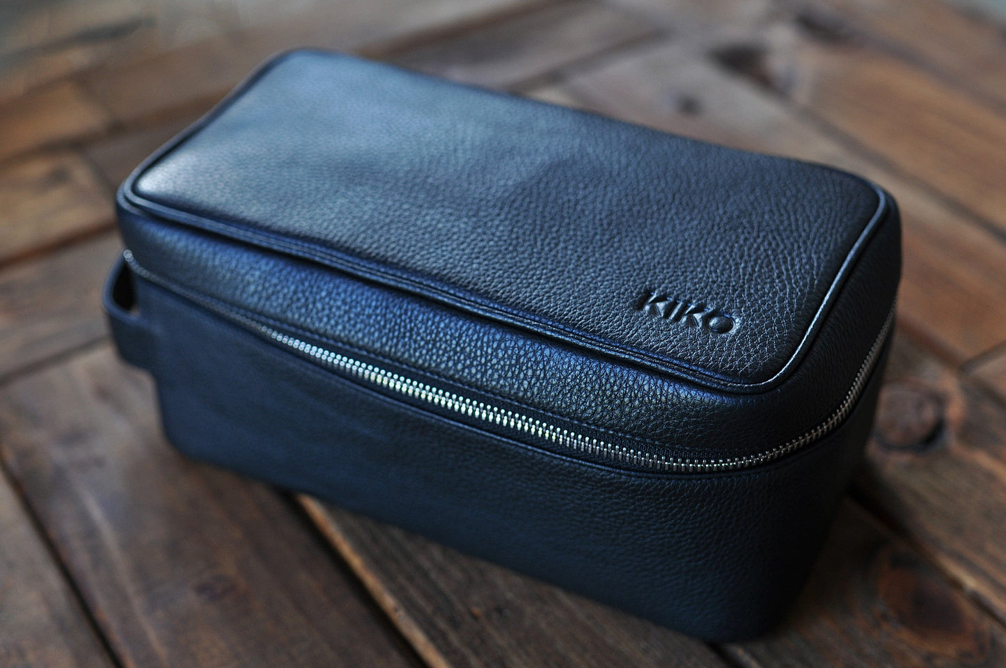 Leather Dopp Kit Bag