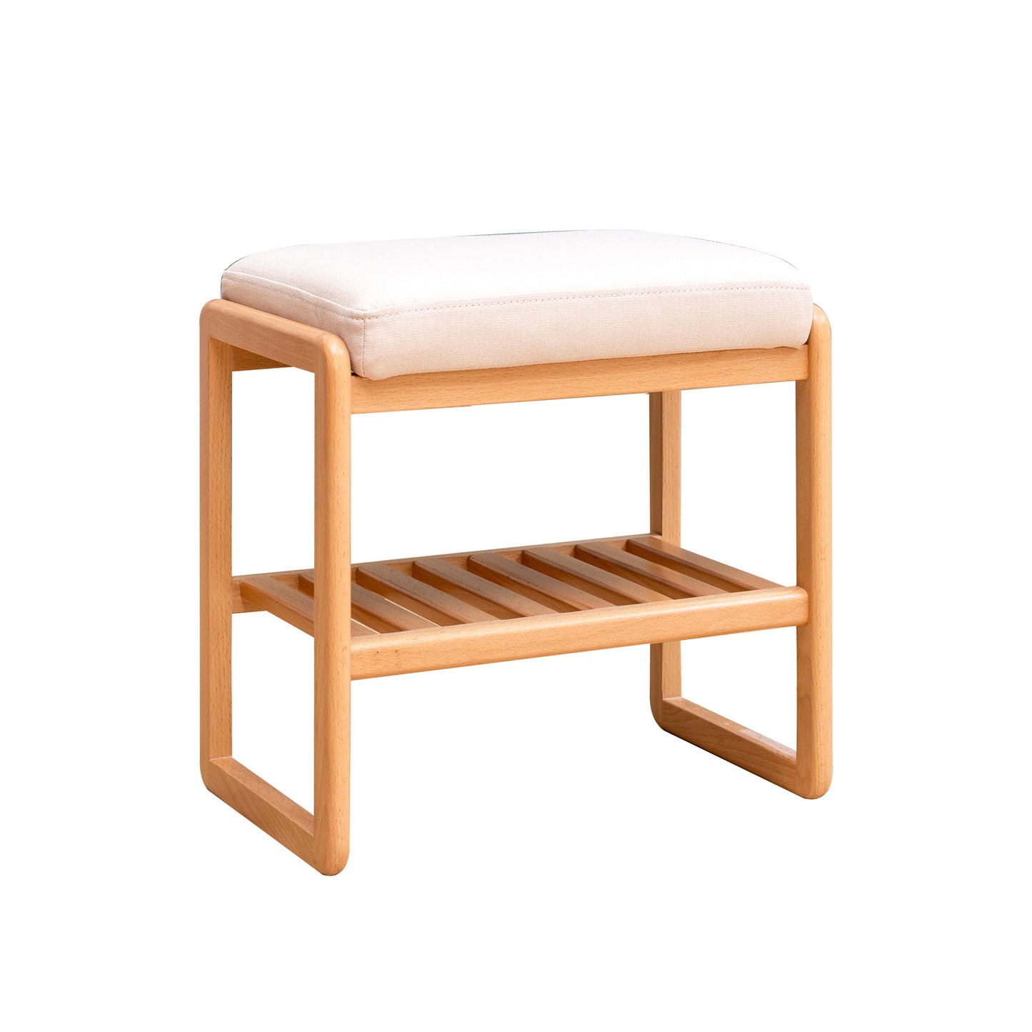 Beech Wood 23.6" Shoe Rack Bench