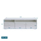 Modern 63" Media Console with 2 Cabinets, 2 Drawers and Open Storage, White