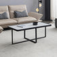 Minimalism Rectangle Coffee Table With Sintered Stone Top-2