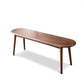 Natural Oak Wood 39" Bench, Dark Oak