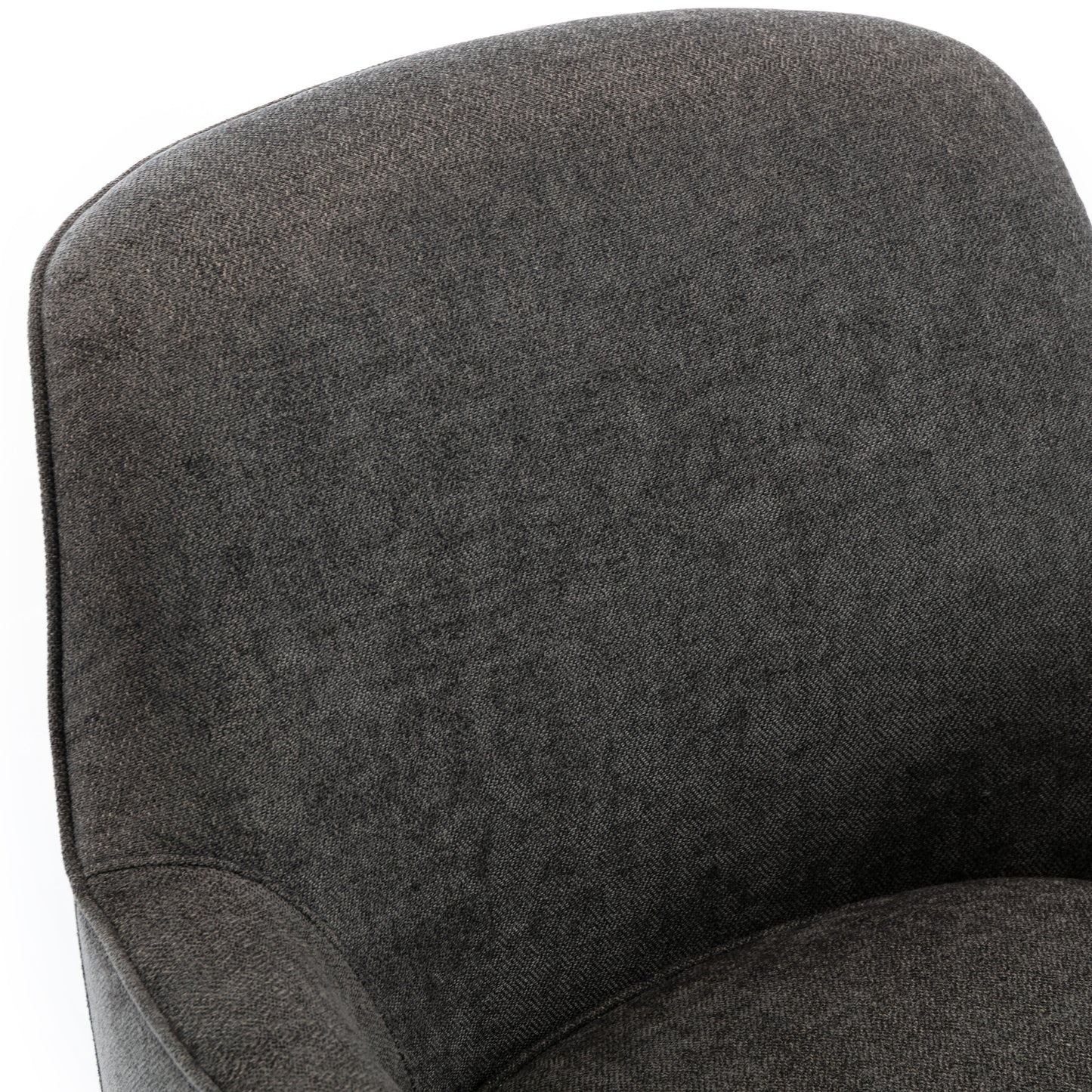 Richfield Wood Base Swivel Chair, Charcoal