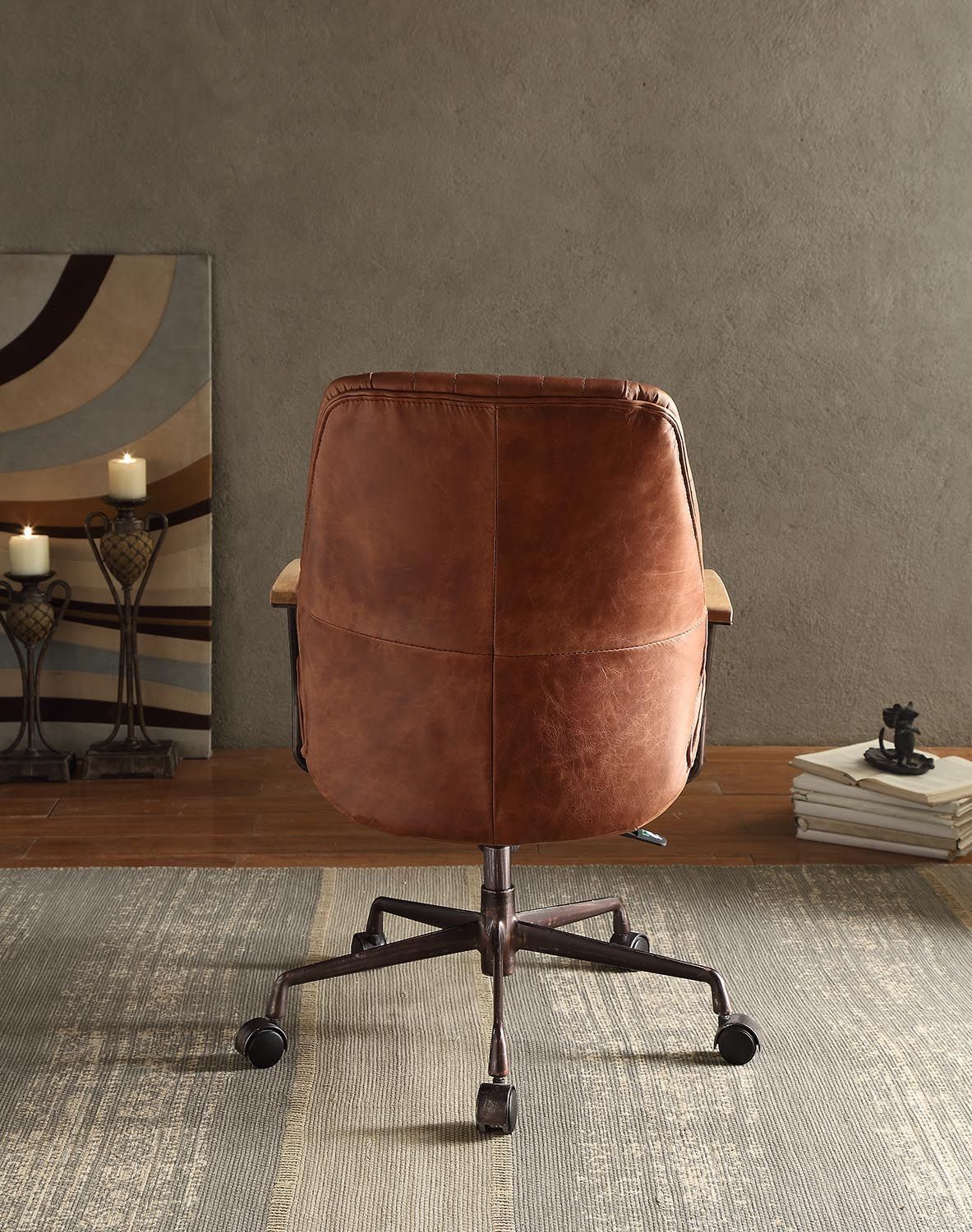 Hamilton Leather Office Chair, Cocoa