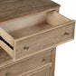 Natural Solid Pine 5 Drawer Chest, Hazel