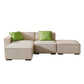 Modular Sectional Fabric Sofa, Beige