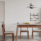 Solid Oak White Slate Top Expandable Dining Table - Walnut/White