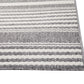 Hampton White and Gray Polypropylene Indoor/ Outdoor Area Rug