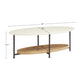 Monte Oval White/Natural Coffee Table-6