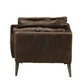 Portchester Chair in Distress Chocolate Top Grain Leather