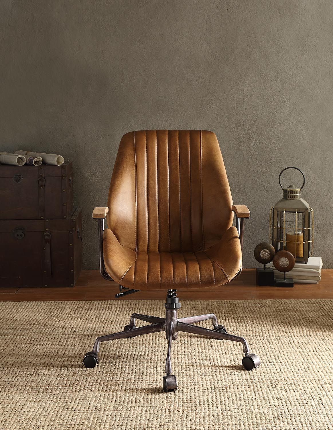 Hamilton Leather Office Chair, Coffee