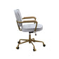 Siecross Leather Office Chair, Vintage White