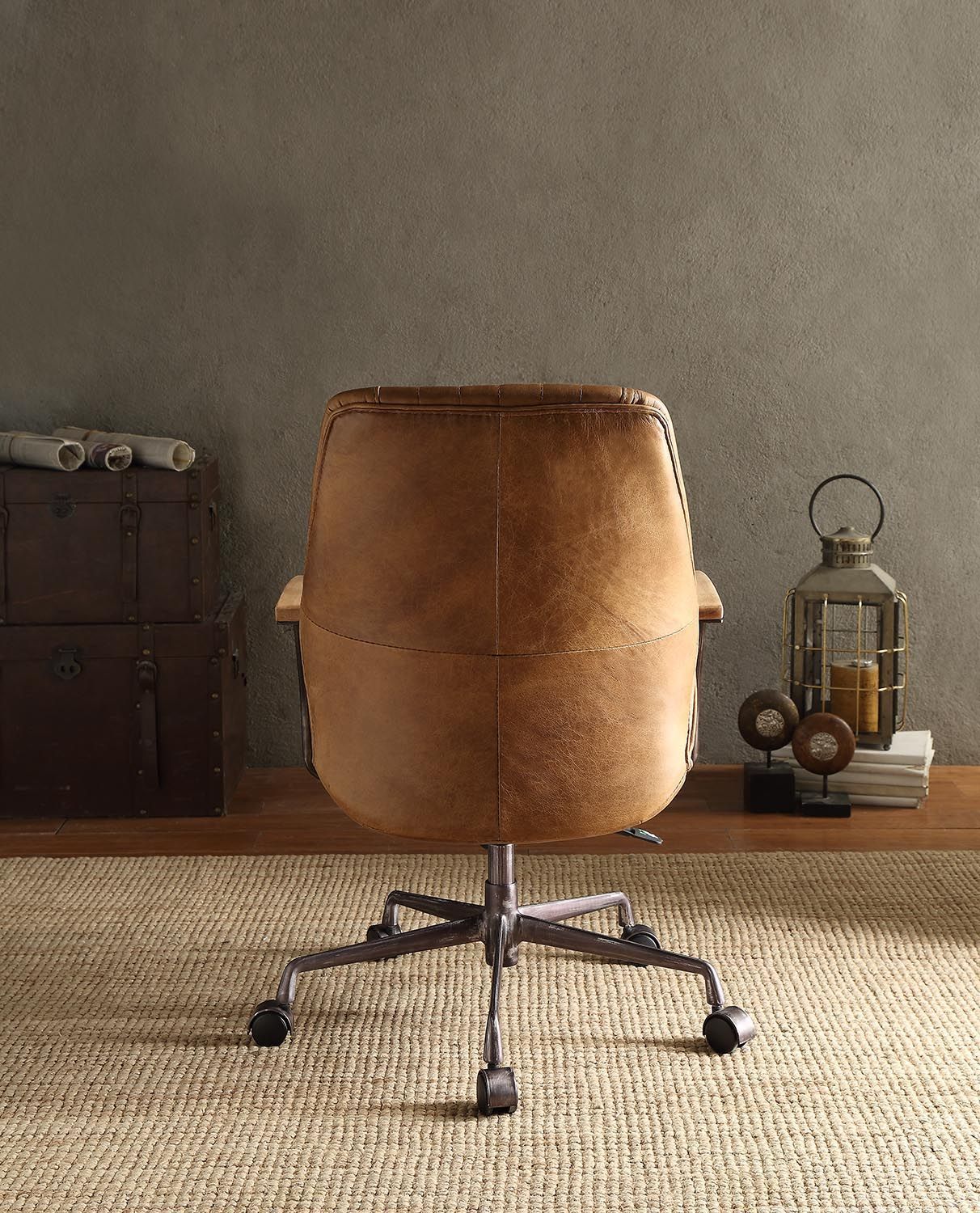 Hamilton Leather Office Chair, Coffee