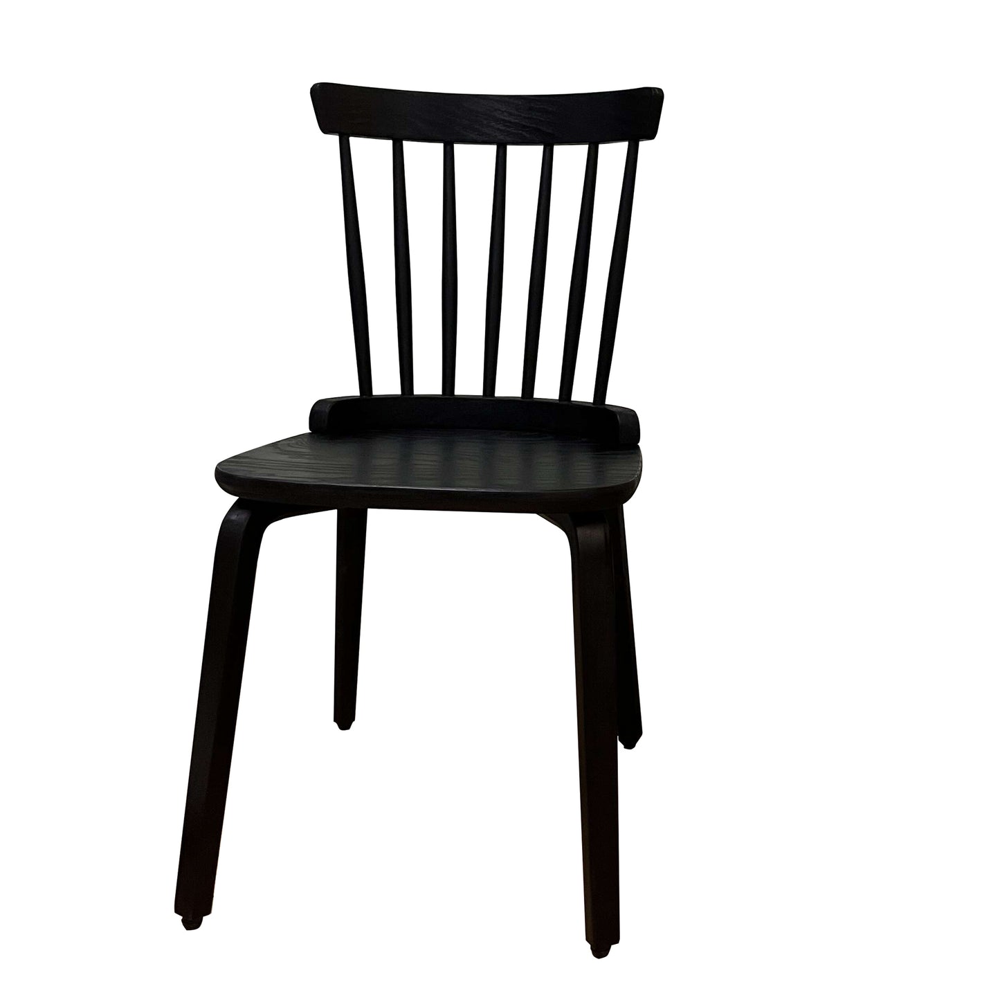 Slat Back Windsor Chair (Set of 2) - Black