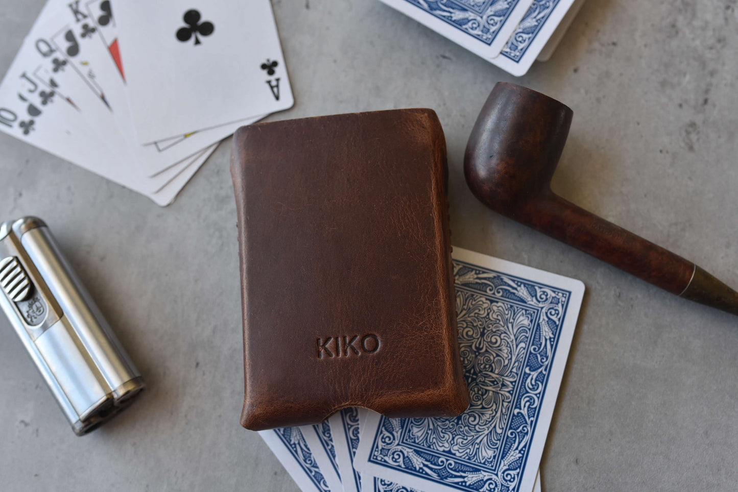 Playing Cards With Leather Sleeve-2