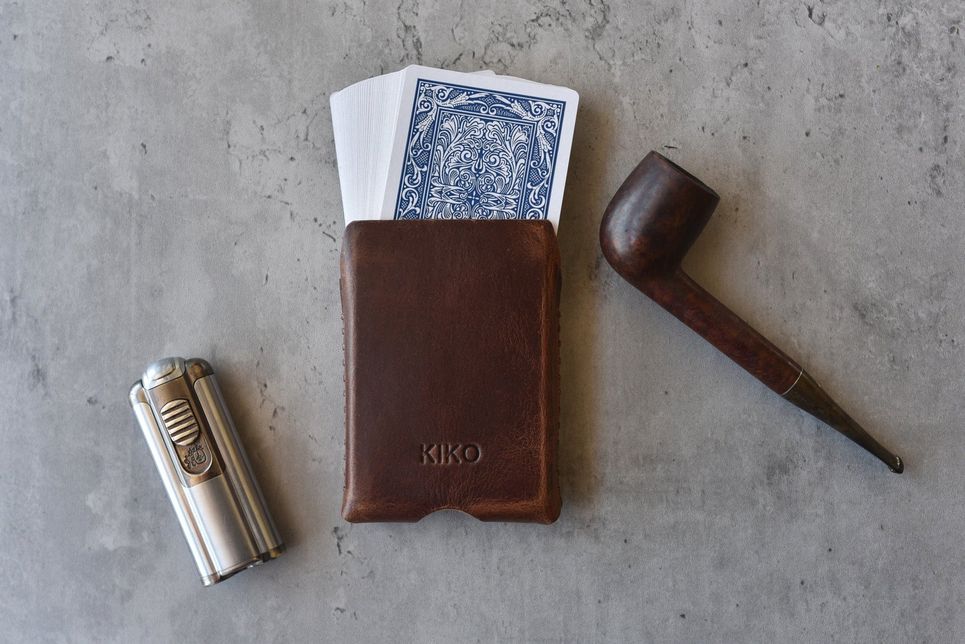 Playing Cards With Leather Sleeve-3