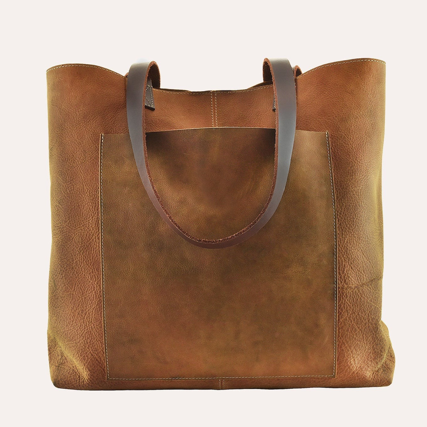 Kiko PCH Leather Tote Brown