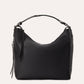 Kiko Black Leather Shoulder Bag, Black