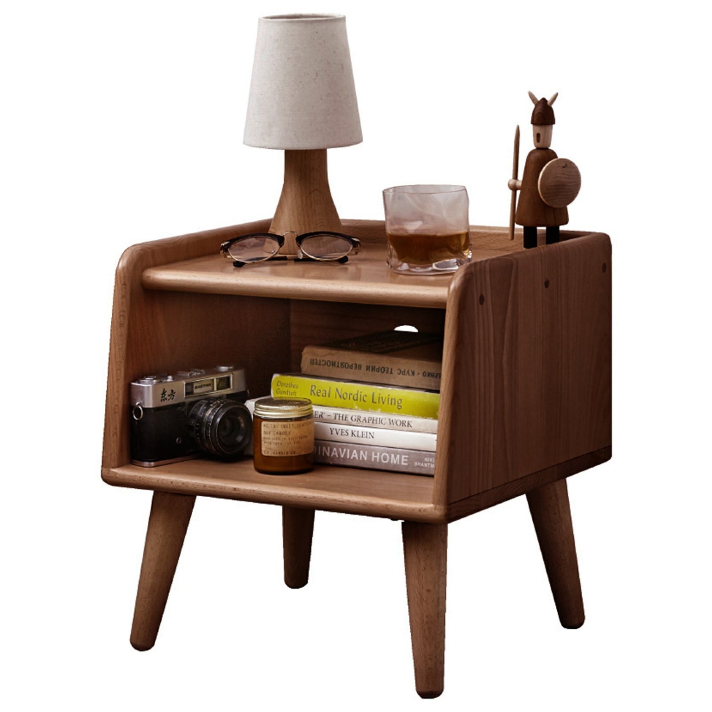 Solid Wood Compact Nordic Style Nightstand