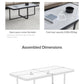 Minimalism Rectangle Coffee Table With Sintered Stone Top-10