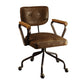 Hallie Top Grain Leather Office Chair, Vintage Whiskey