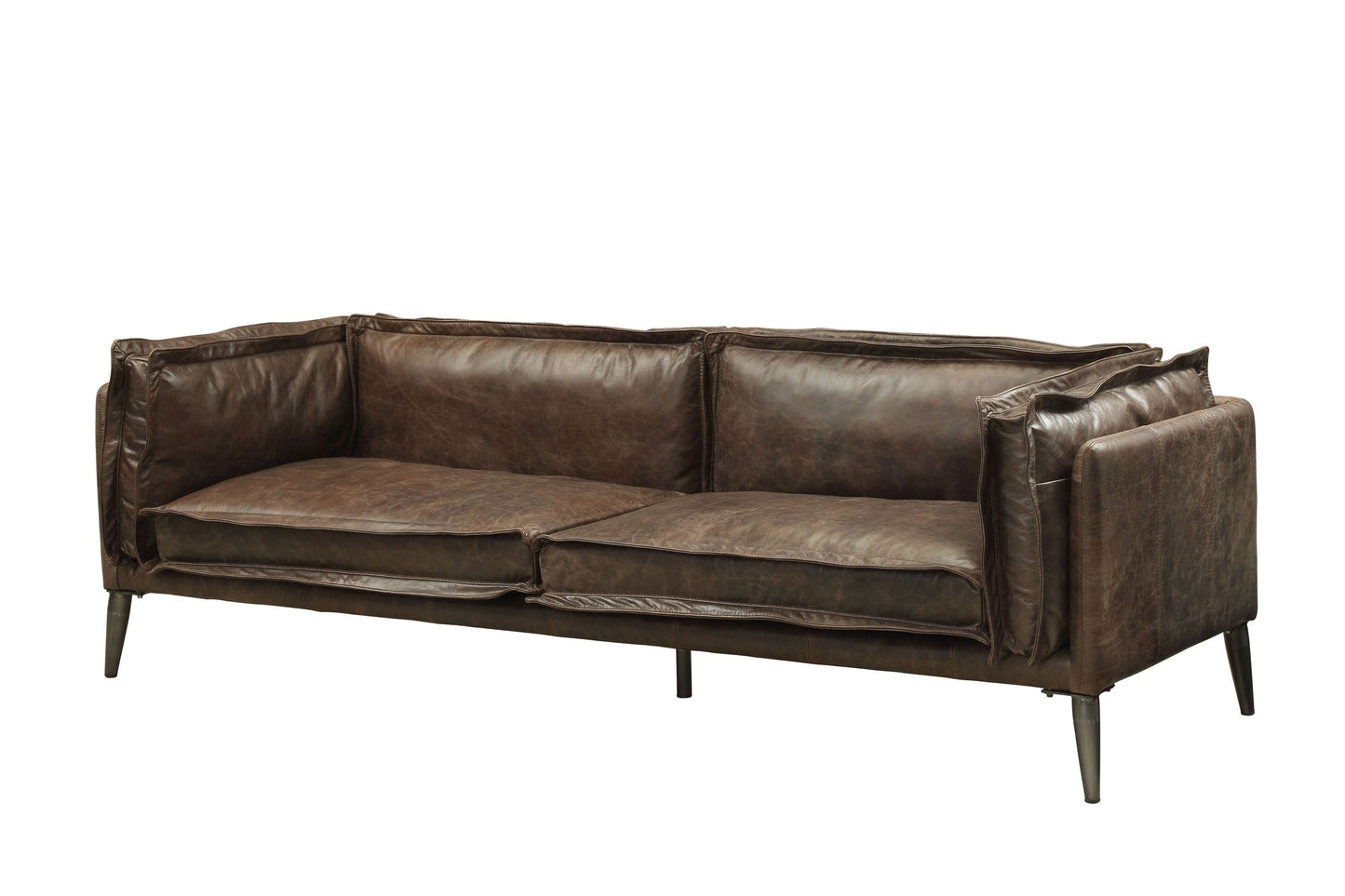 Portchester Sofa in Distress Chocolate Top Grain Leather