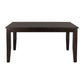 Extendable Dining Room Table with 18" Leaf, Warm Merlot