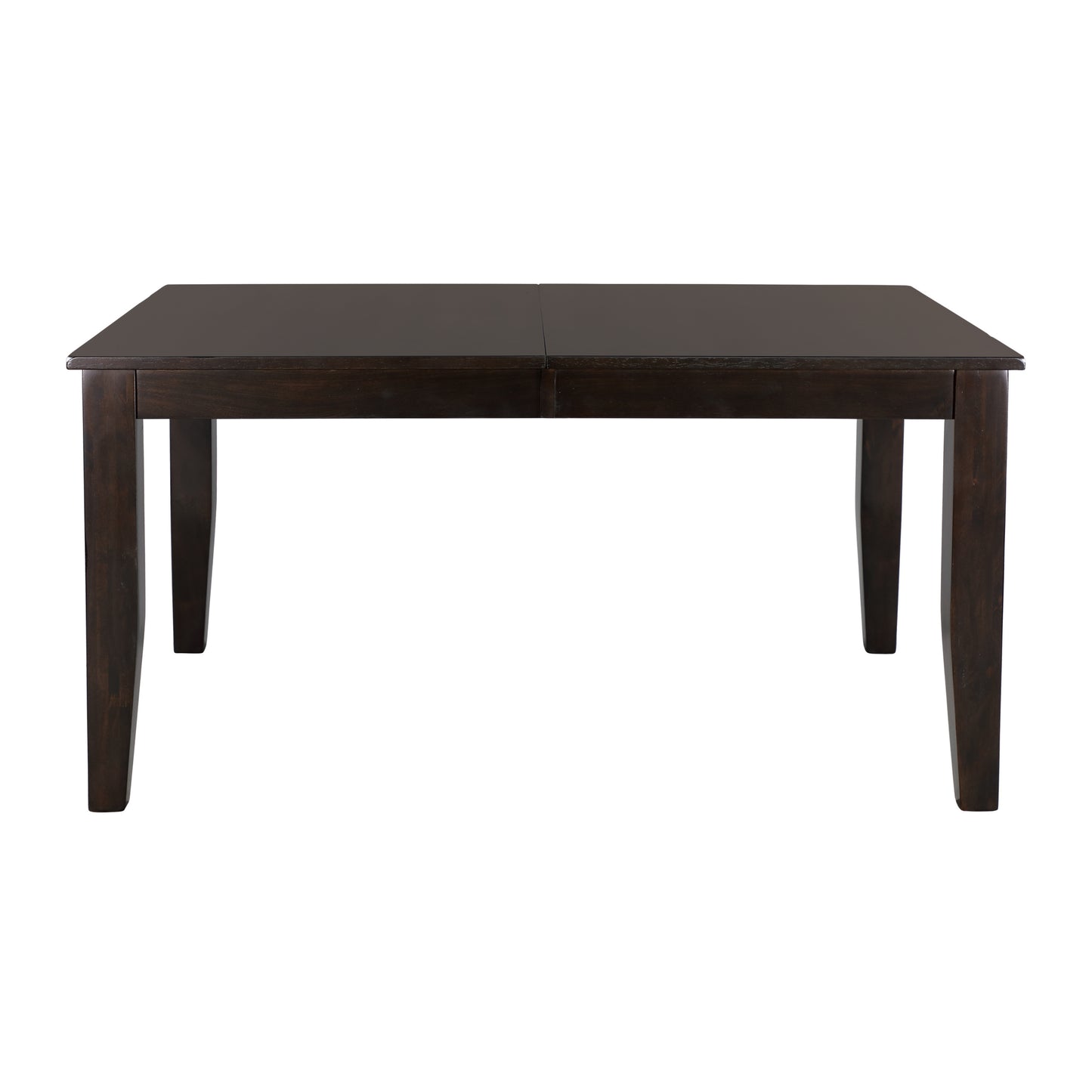 Extendable Dining Room Table with 18" Leaf, Warm Merlot