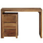 Writing Table With Detached Cabinet, Solid Sheesham Wood-2