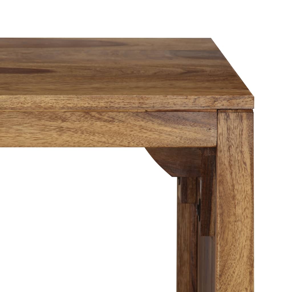 Writing Table With Detached Cabinet, Solid Sheesham Wood-8